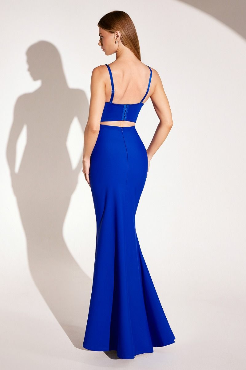 Prom Dresses Long Beaded Formal Mermaid Prom Dress Royal