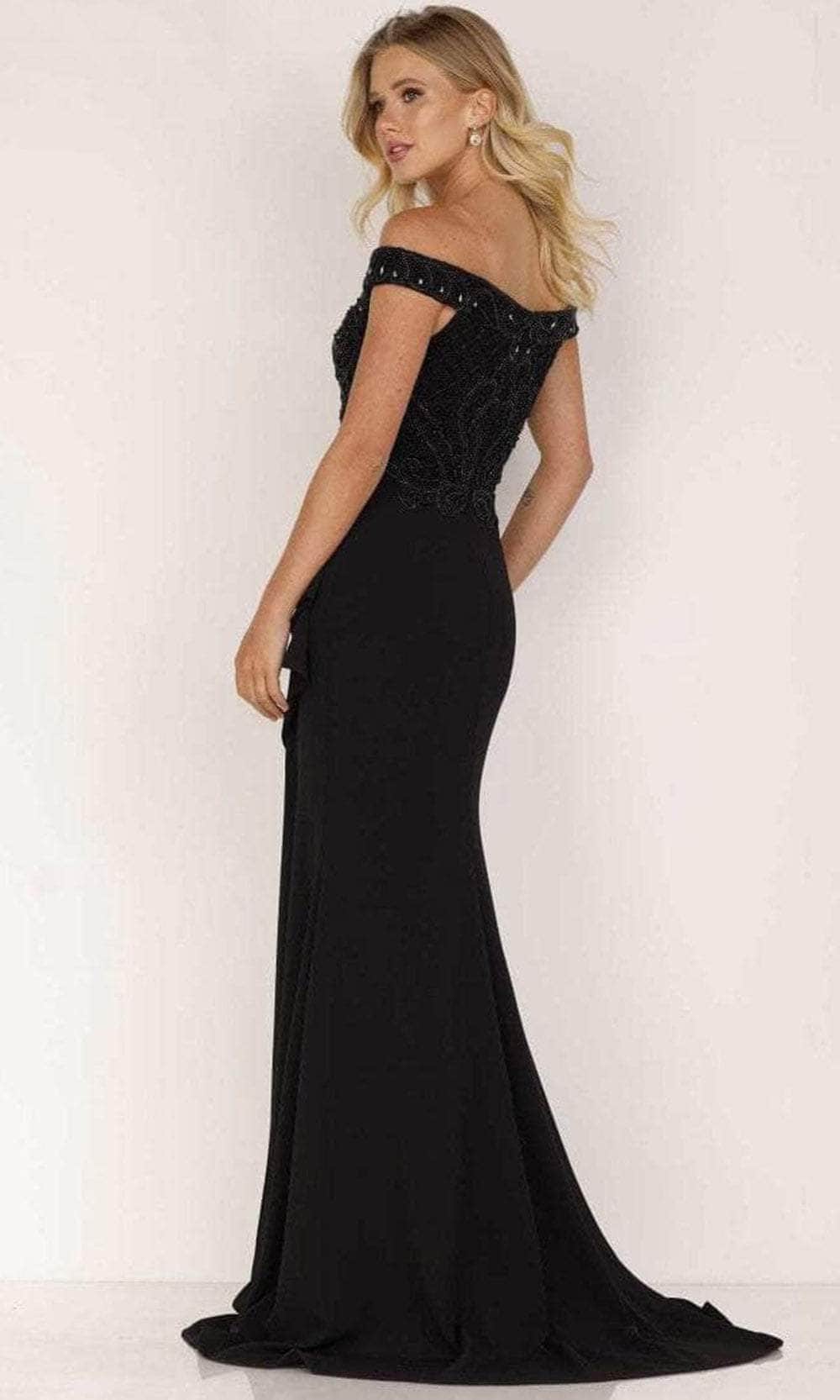 Off-the-Shoulder Floor-Length Satin Evening Mermaid Terani Couture 2221M0381