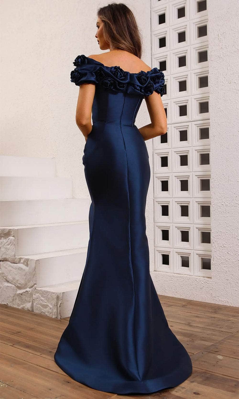 Formal Dresses Formal Long Slit Prom Dress Navy