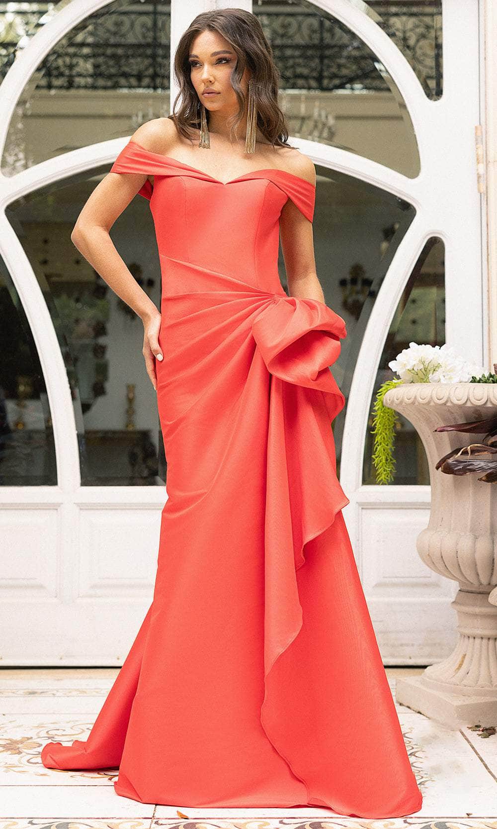 Formal Dresses Long Formal Side Ruched Evening Dress Red
