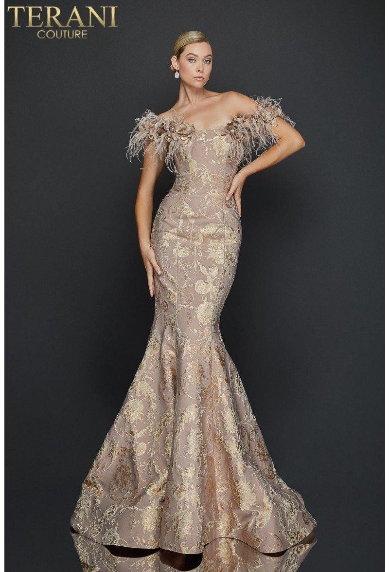 Terani Couture Long Fitted Prom Dress 1921E0136 - The Dress Outlet