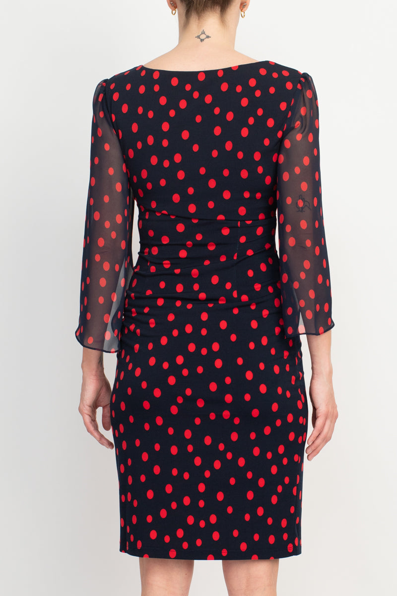 Connected Apparel TFW01832M1 Short Fitted Cocktail Cape Dress