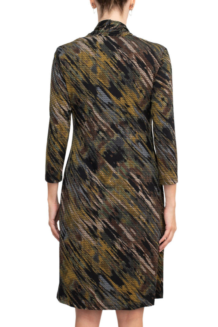 Connected Apparel TGL70975 Short Cocktail Jacket Knee Length Dress