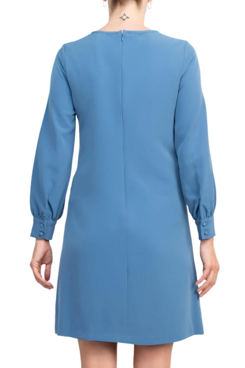 Cocktail Dresses Long Sleeve A Line Cocktail Dress Blue Bird