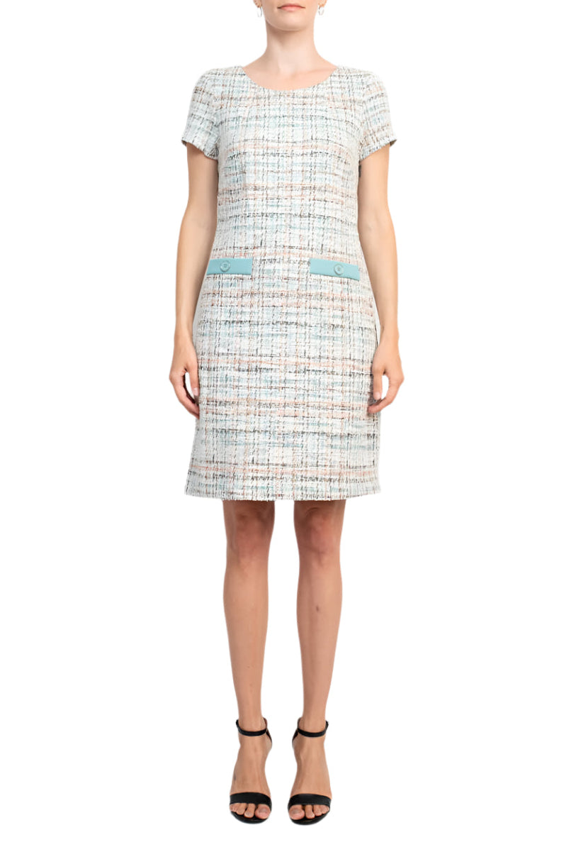 Cocktail Dresses Short Cocktail Pocket Dress Dusty Aqua