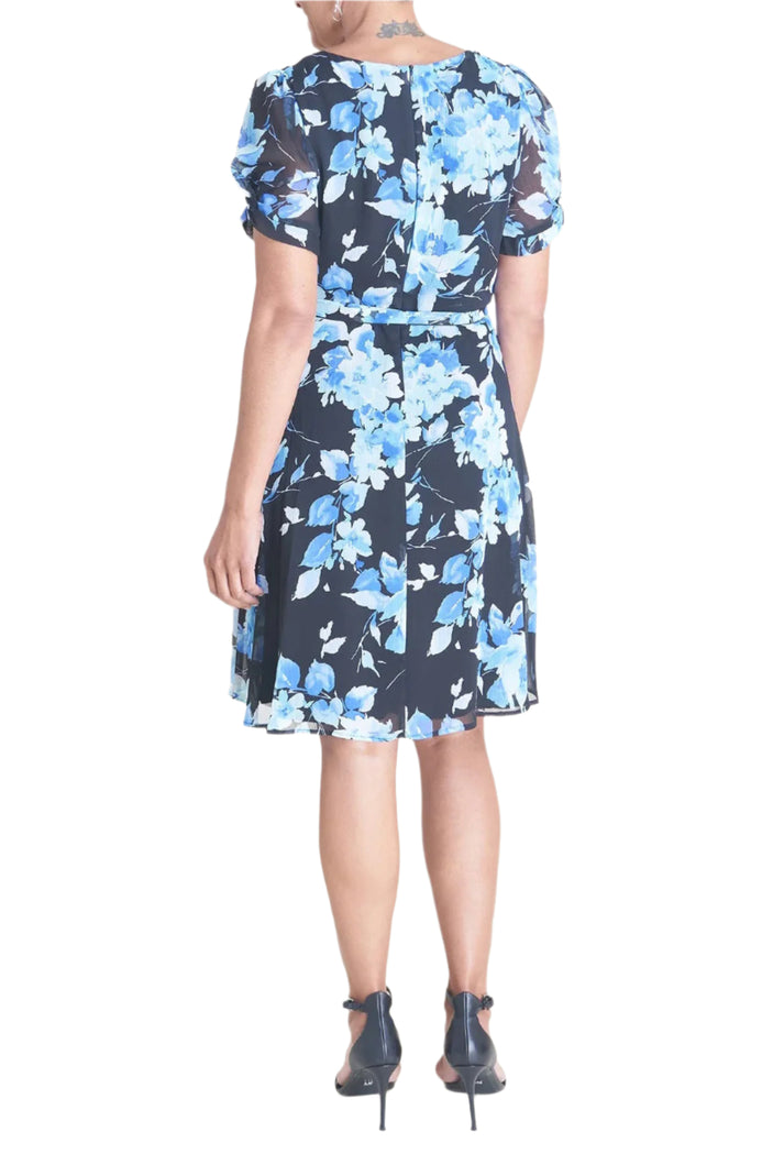 Connected Apparel TNP33407M1 Floral Print Short  Cocktail Dress
