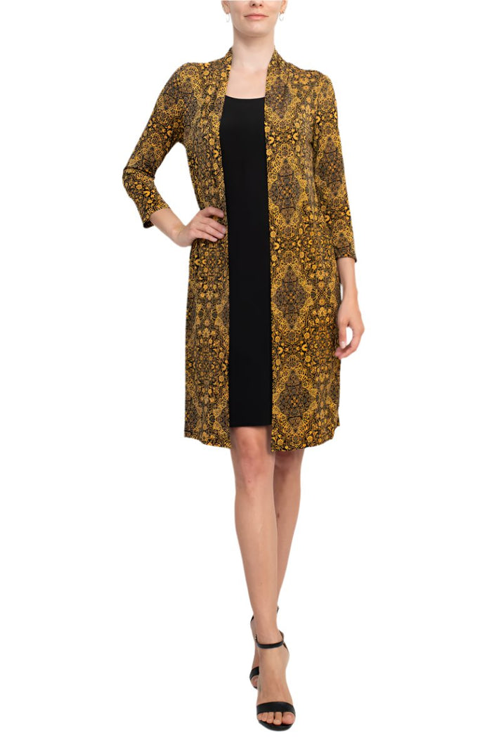 Connected Apparel TRT70975M1 Fitted Short Long Sleeve Jacket Dress