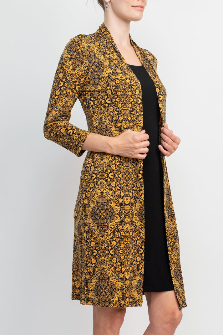 Connected Apparel TRT70975M1 Fitted Short Long Sleeve Jacket Dress