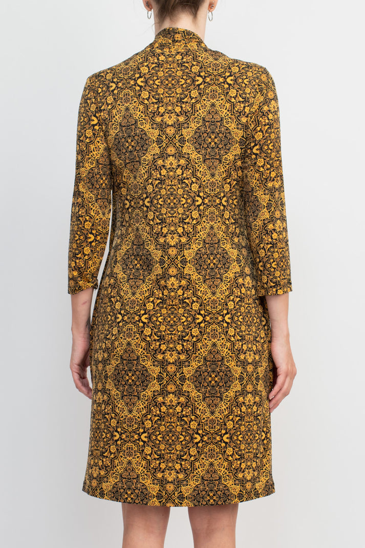 Connected Apparel TRT70975M1 Fitted Short Long Sleeve Jacket Dress