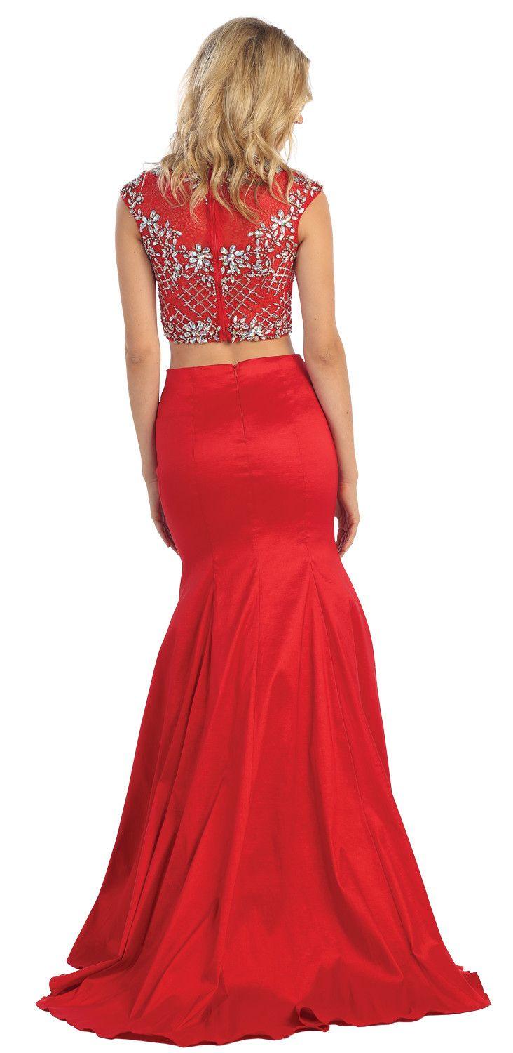 Two Piece Set Formal Prom Dress Homecoming - The Dress Outlet