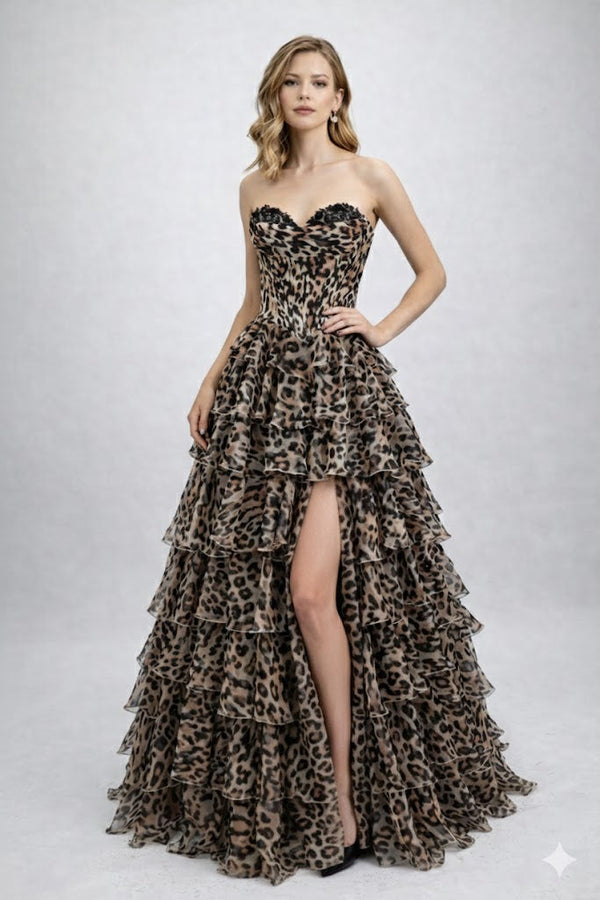 Sweetheart Floor-Length Organza Prom Ball Gown Poly USA 25206