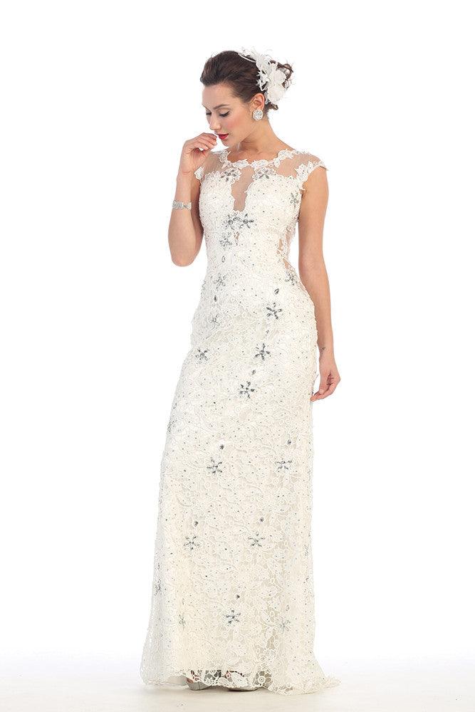 Wedding Gown Plus Size Long Dress - The Dress Outlet