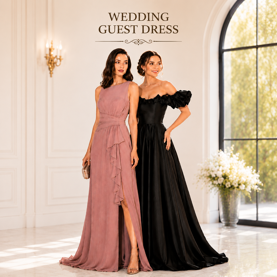 CHICME Long Bridesmaid Dress