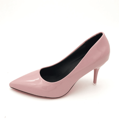 Wedding Pointed Patent Leather Shoes High Heels - The Dress Outlet