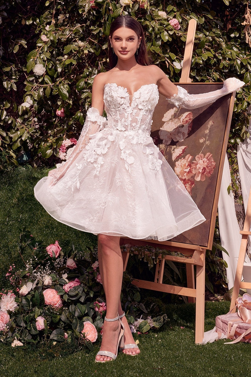 Plus Size Short A Line Wedding Dresses Unqiue A-Line Sweetheart Sequin Short  Wedding Dress With