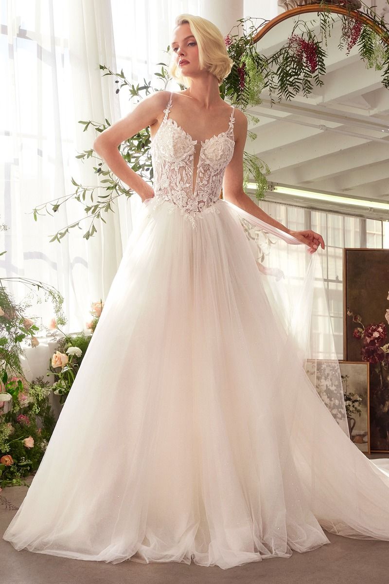 WL029-Lace & Tulle Bridal Ball Gown-Andrea & Leo | Lady Black Tie Off White / 8 WL029-Lace & Tulle Bridal Ball Gown-Andrea & Leo | Lady Black Tie Off White / 8