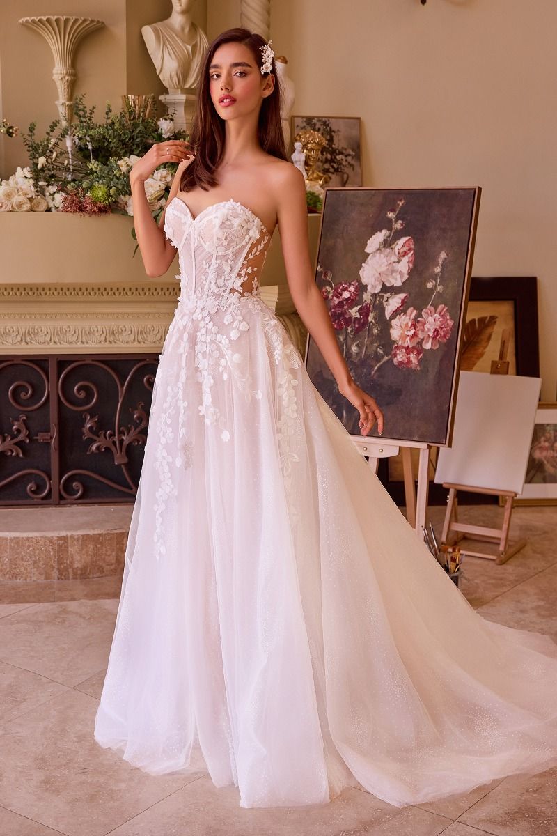 Andrea & Leo WL032 Long Bridal Gown A Line Lace Wedding Dress
