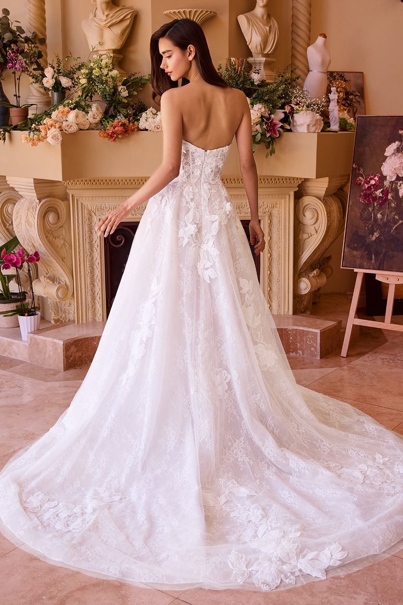 Andrea & Leo WL034 Long A Line Layered Lace Wedding Dress