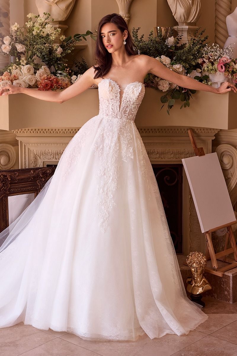 Andrea & Leo WL037 Ball Gown Lace Layered Long Wedding Dress