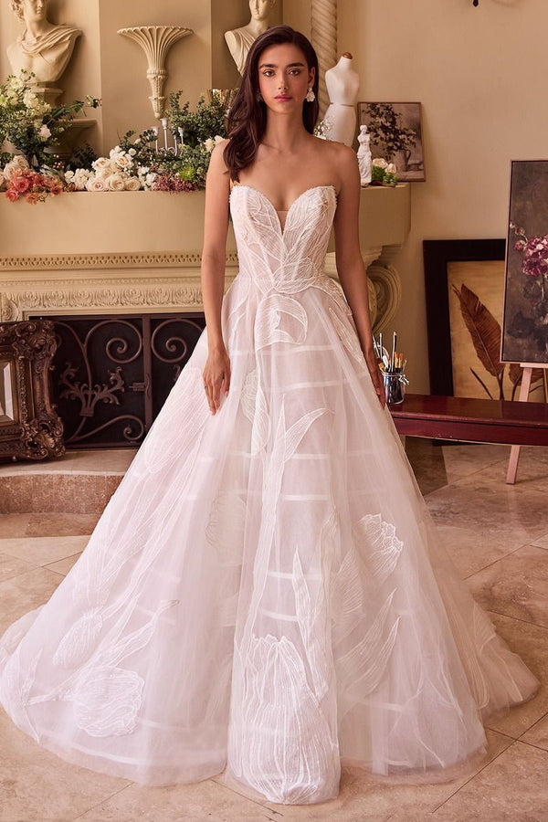 Andrea & Leo WL043 Long Bridal Gown A Line Sequin Wedding Dress