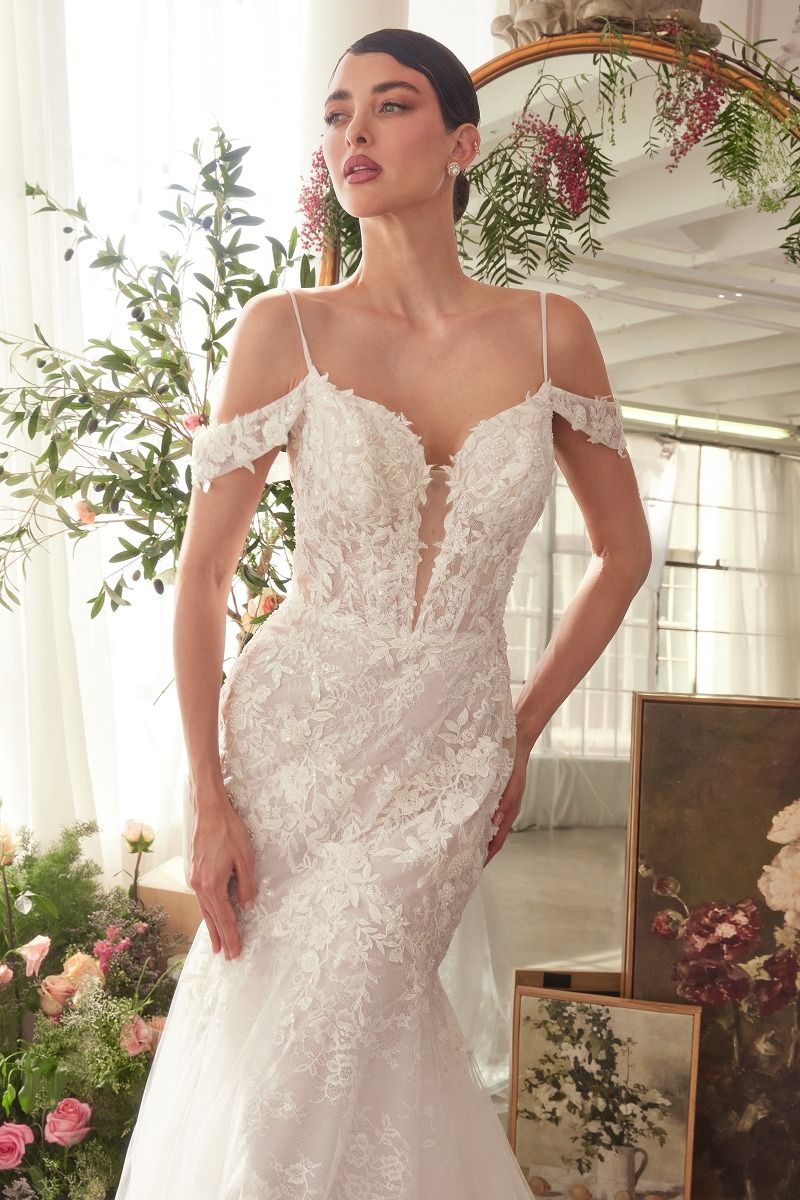 Andrea & Leo WL057 Wedding A-line Gown Off Shoulder