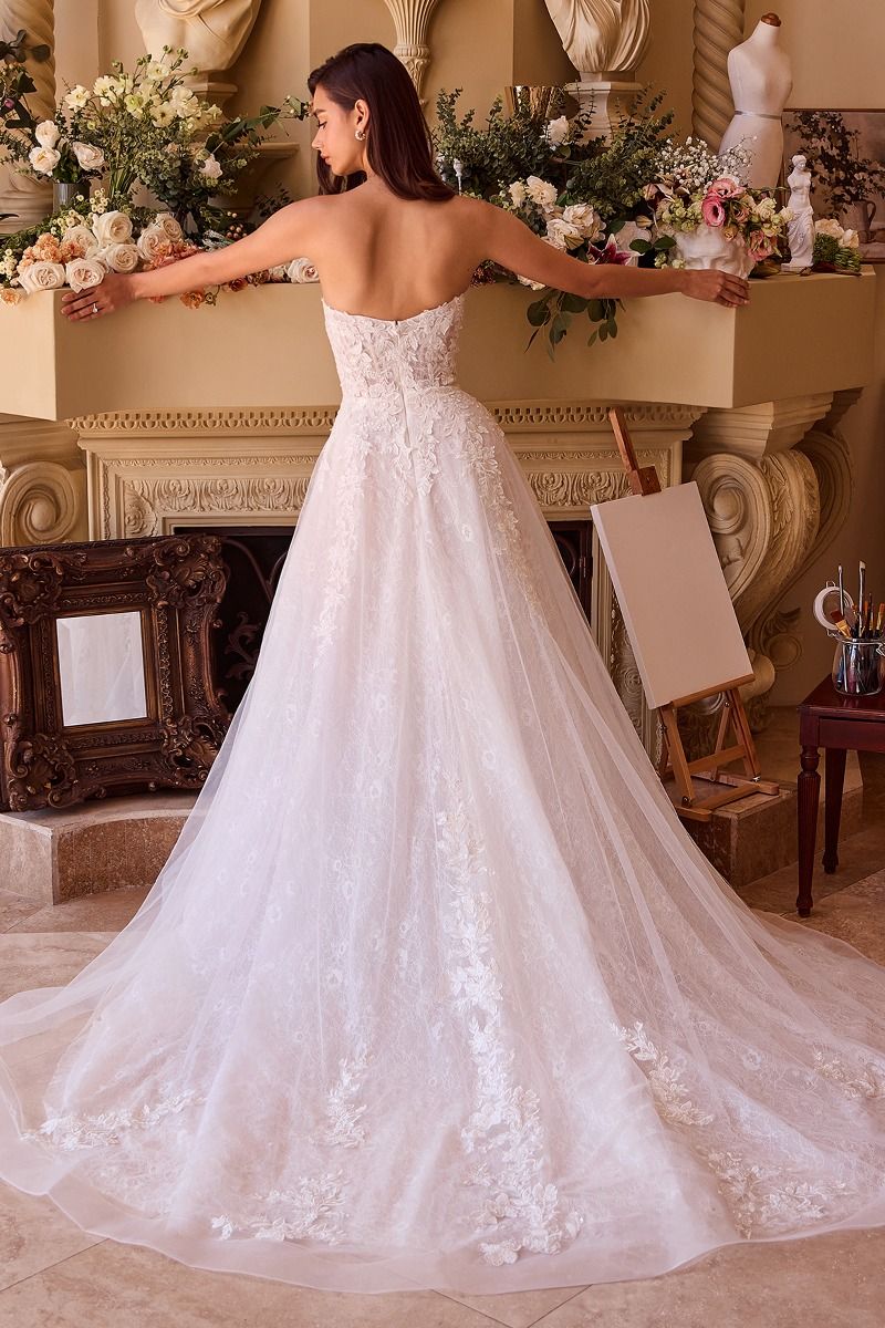 Andrea & Leo WL052 Ball Gown Long Bridal Layered Floral Wedding Dress