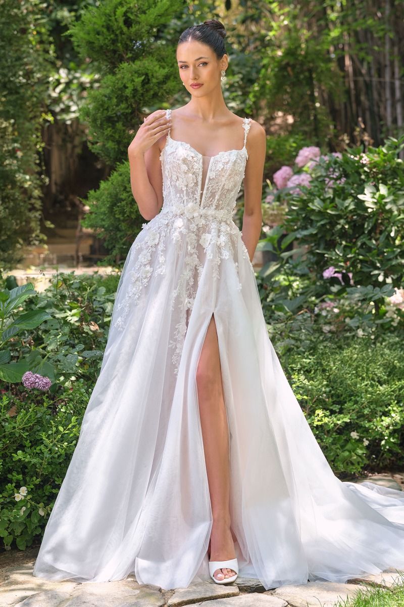 Andrea and Leo WL063 Long Off-White Wedding Dress Off White/Nude / 8 Andrea and Leo WL063 Long Off-White Wedding Dress Off White/Nude / 8