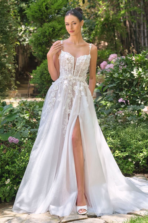 Andrea & Leo WL063 Long Bridal Gown 3D Floral Lace Applique Wedding Dress