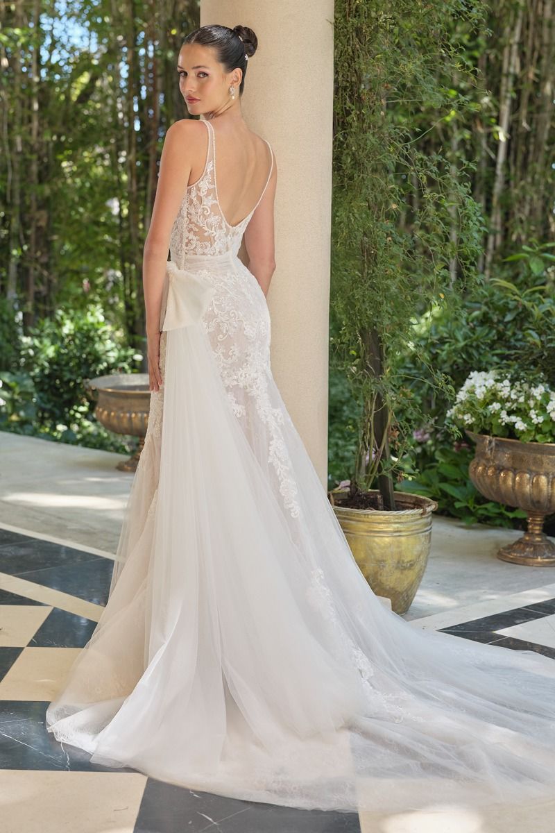 Wedding Dresses Long Mermaid Bridal Gown Corset Wedding Dress OFF WHITE NUDE