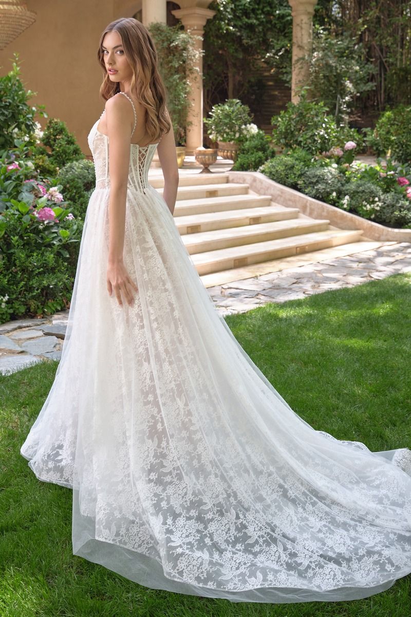 Andrea & Leo WL069 Long Formal Bridal Lace Corset Wedding Dress The Dress Outlet Andrea & Leo WL069 Long Formal Bridal Lace Corset Wedding Dress The Dress Outlet