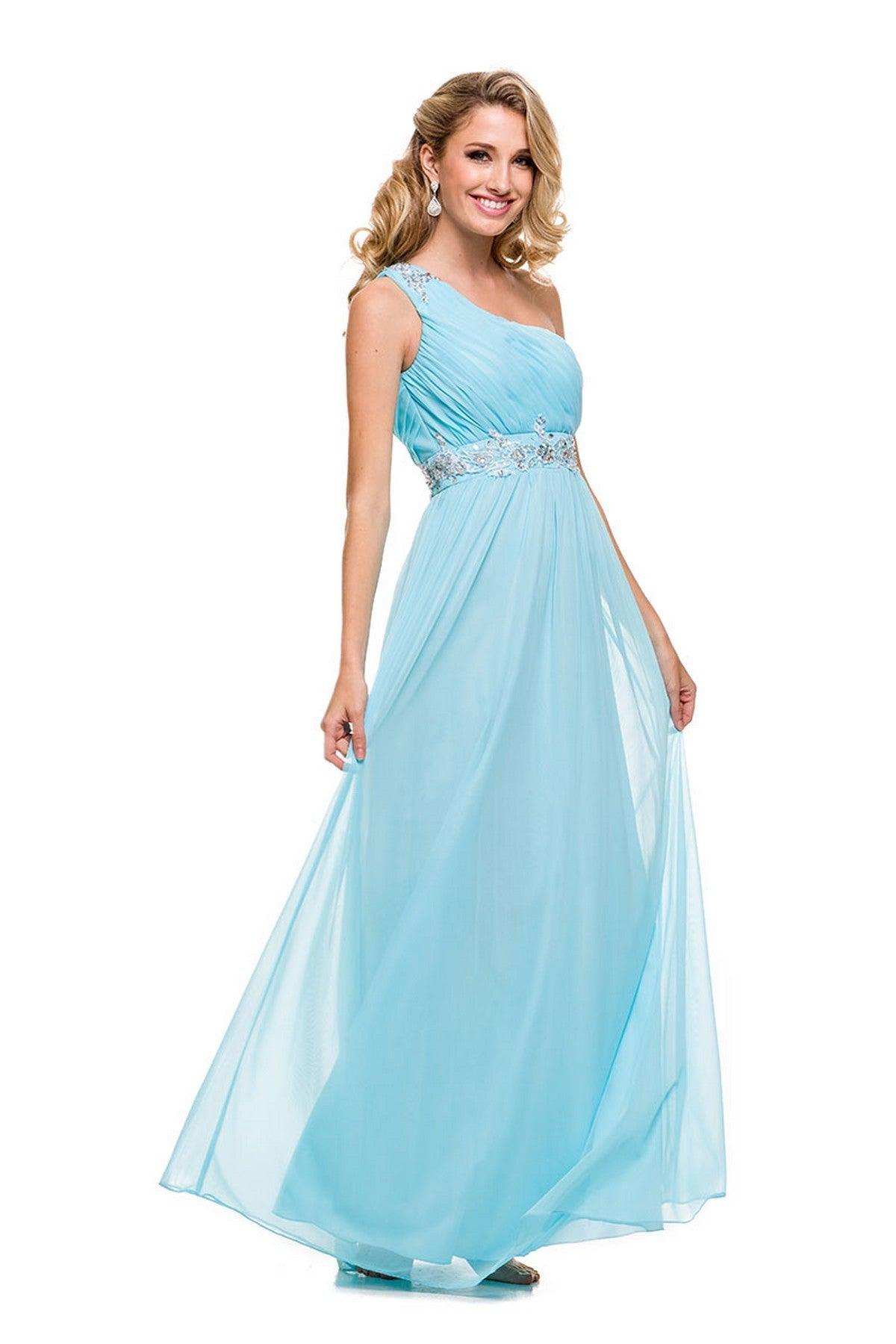 Gold Nox Anabel 2688 Long One Shoulder Formal Dress for $15.99 – The ...
