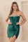 Cocktail Dresses Strapless Fitted Cocktail Dress Emerald