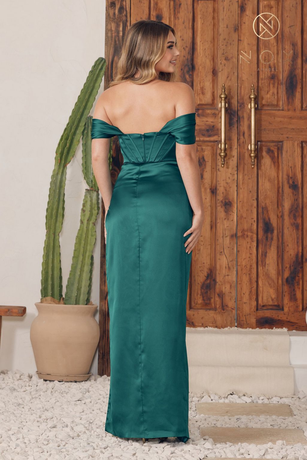 Nox Anabel R1236 Prom Long One Shoulder Formal Dress