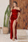 Prom Dresses Prom Long One Shoulder Formal Dress Burgundy
