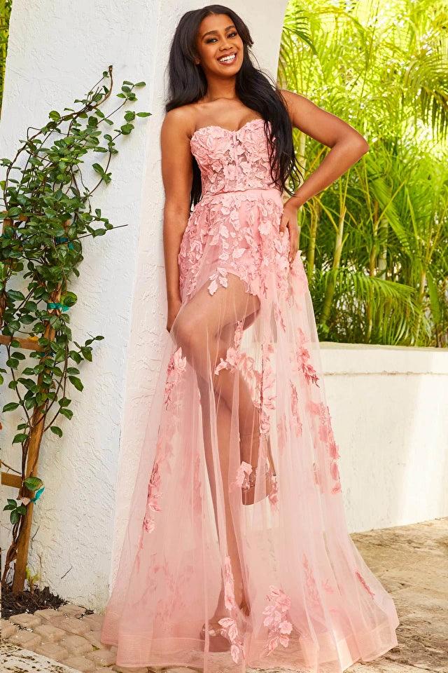 Jovani 02845 Prom Strapless Long Formal Gown