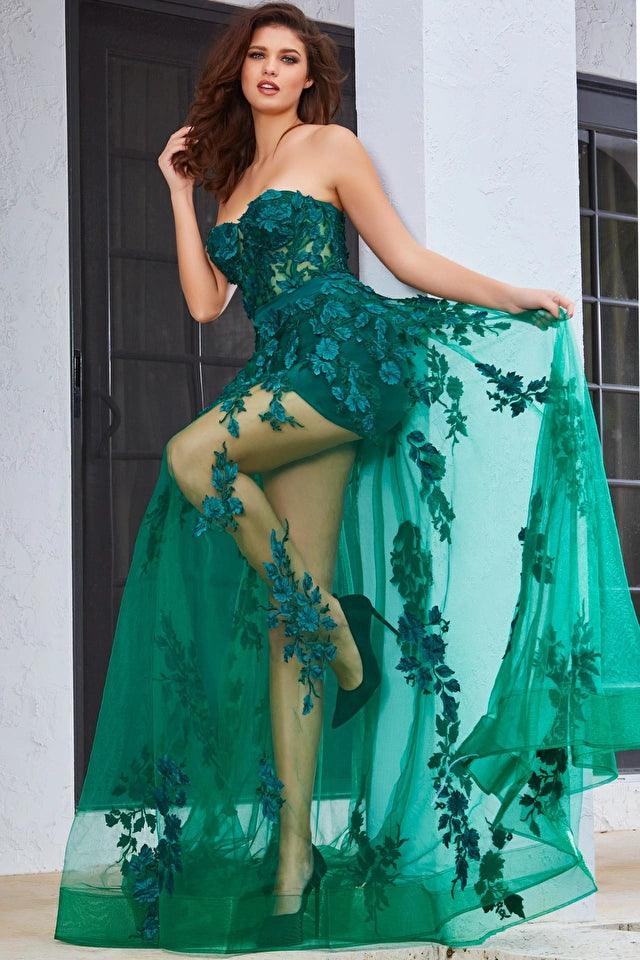 Jovani 02845 Prom Strapless Long Formal Gown