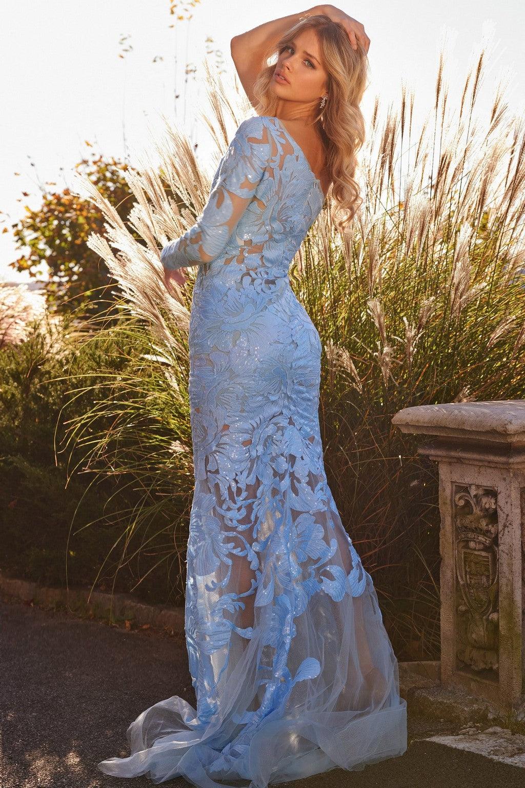 Prom Dresses Long Fitted One Shoulder Prom Dress RED