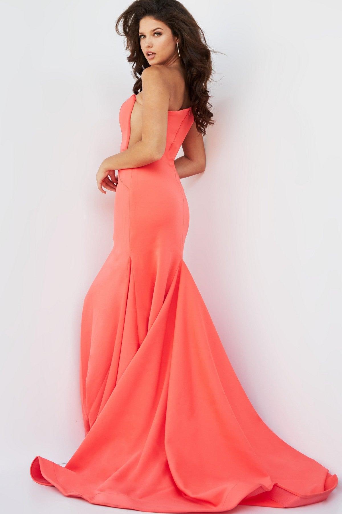 Jovani 06763 One Shoulder Sexy Long Prom Dress