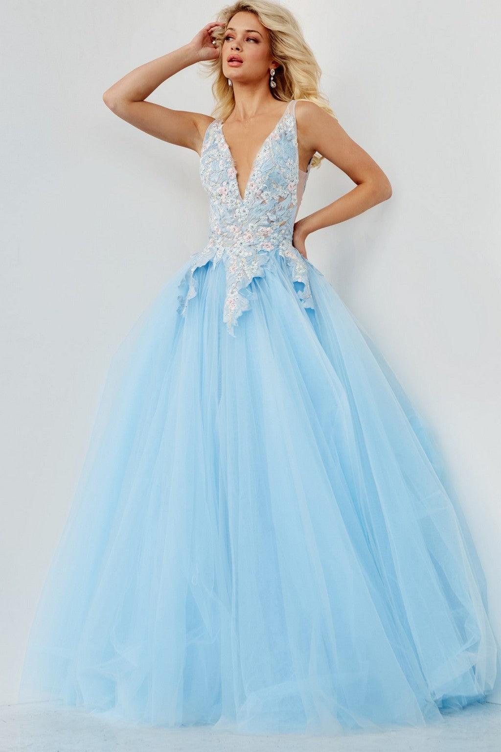 Jovani JVN09406 A-line Long Evening Gown