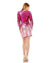 Cocktail Dresses Long Sleeve Ombre Sequin Short Dress Pink Ombre