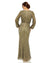 Formal Dresses Long Sleeve Beaded Blouson Dress Olive