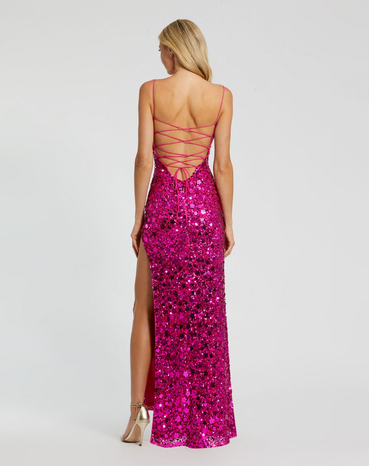 Mac Duggal 10047 Prom Fitted Sequin Formal Long Dress