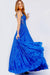 Prom Dresses Long Spaghetti Strap A Line Prom Ball Gown Royal