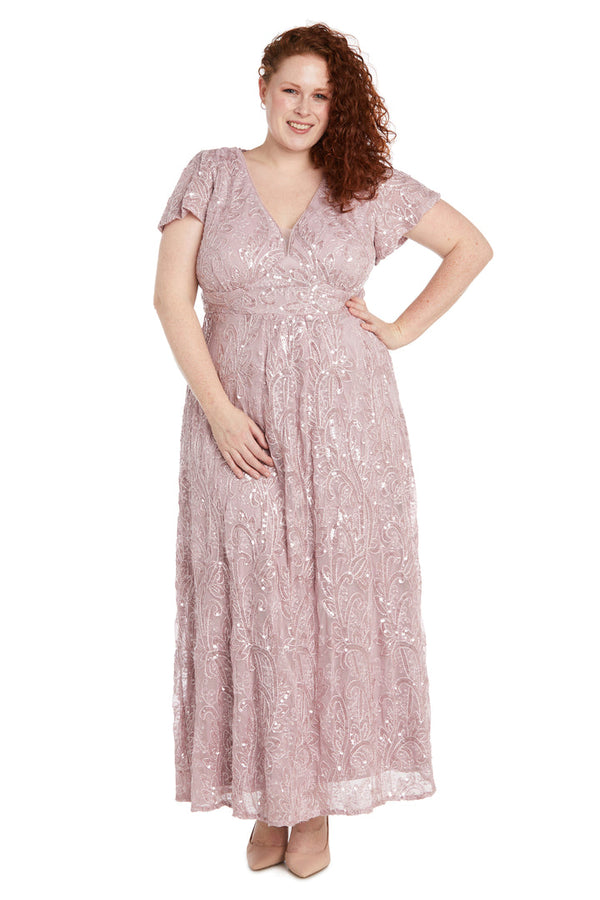 Long Formal Plus Size Dress Mother of the Bride R&M Richards 1041W