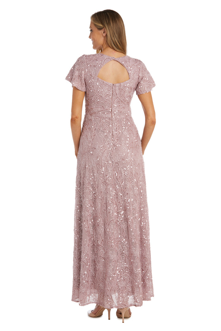 R&M Richards 1041 Long Sequin Mother of the Bride Dress