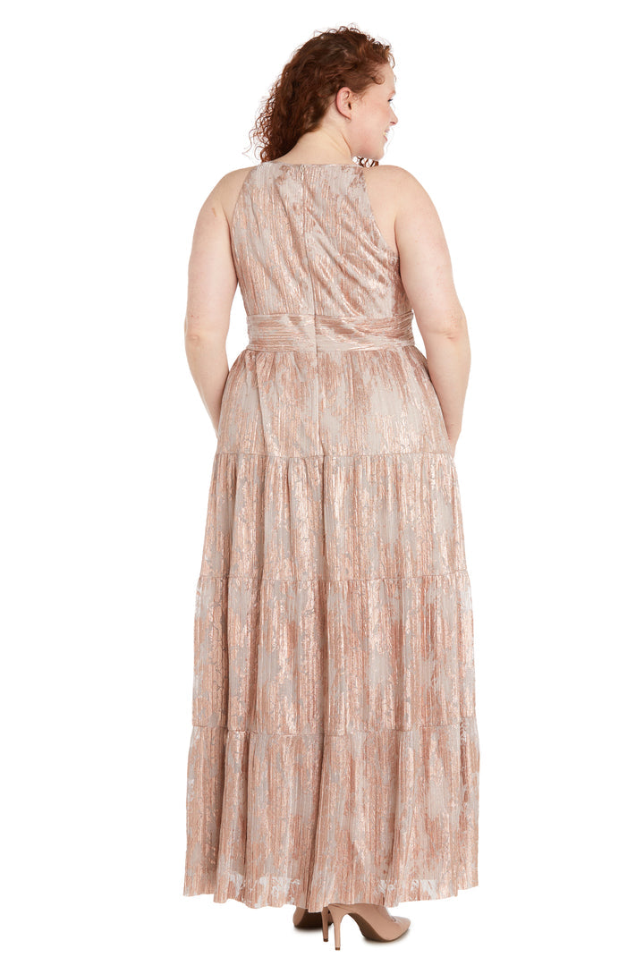 R&M Richards 1043W Printed Plus Size Formal Evening Dress