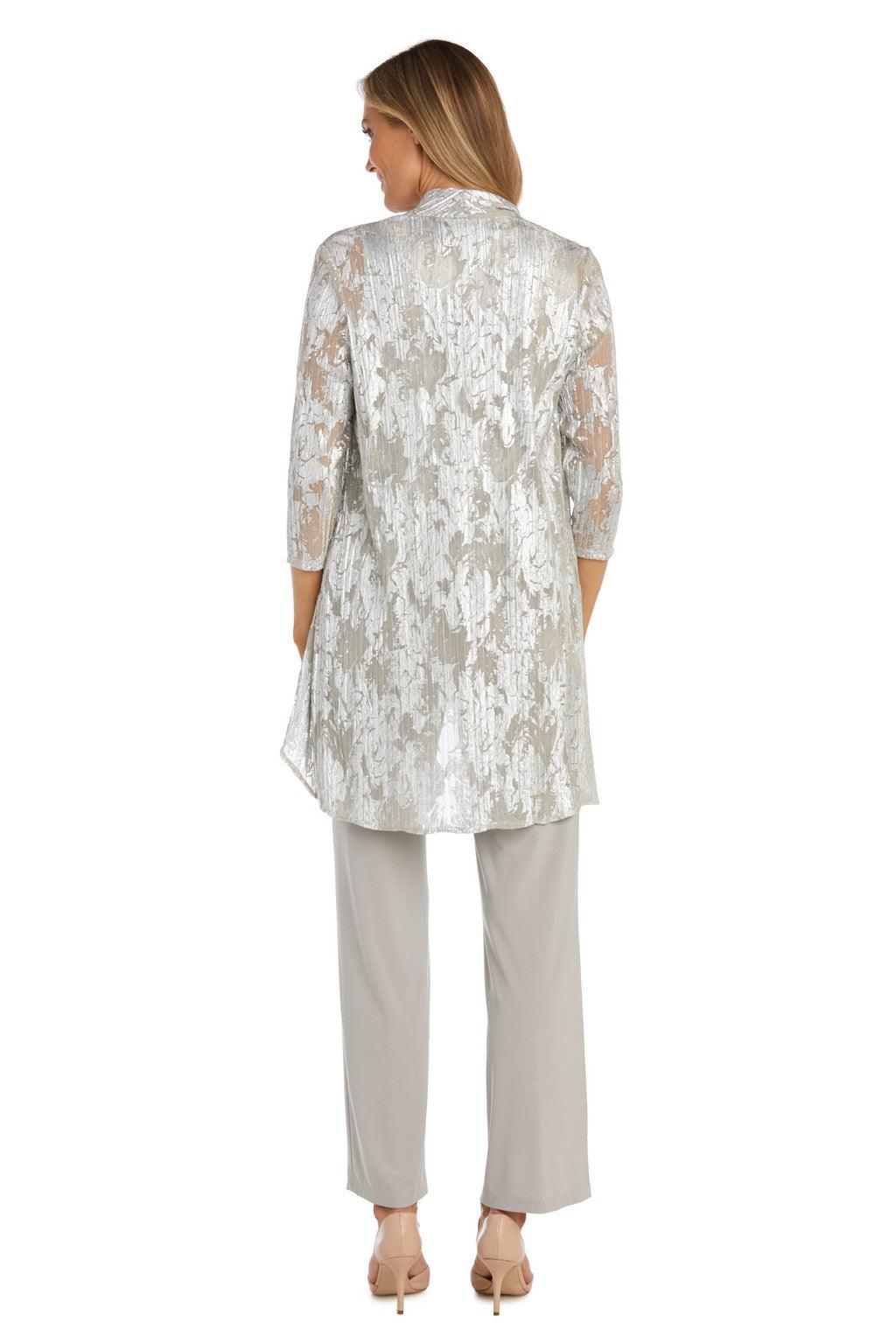 Pant Suit Long Formal Petite Pant Suit Champagne/Silver