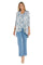 Pant Suit Mother of the Bride Long Formal Pant Suit Jacket Set Ocean/Silver