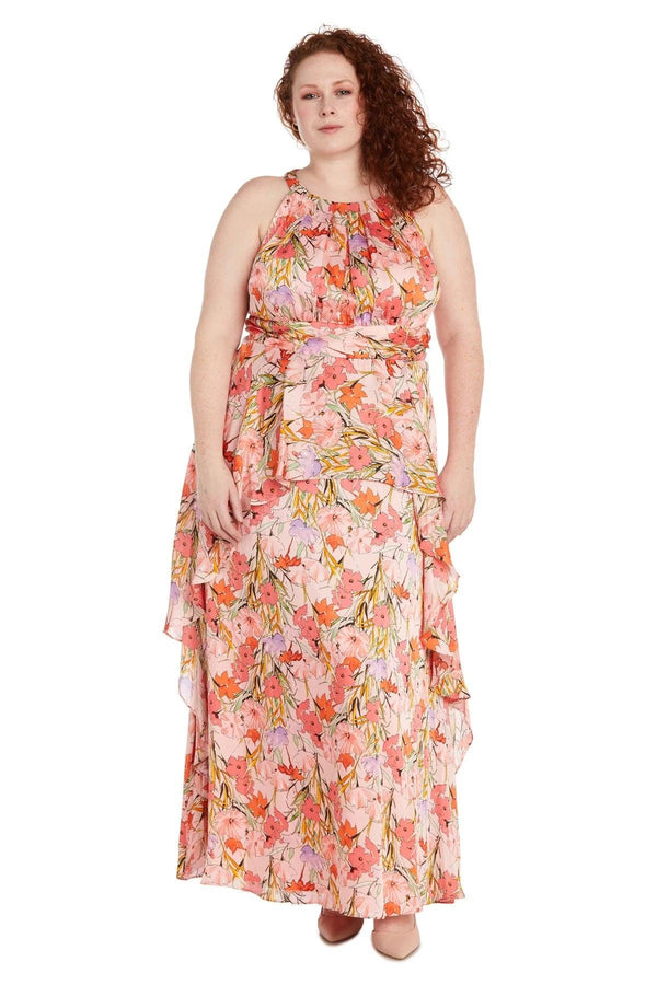 plus size maxi dress Plus Size Long Floral Dress Maxi R&M Richards 1118W