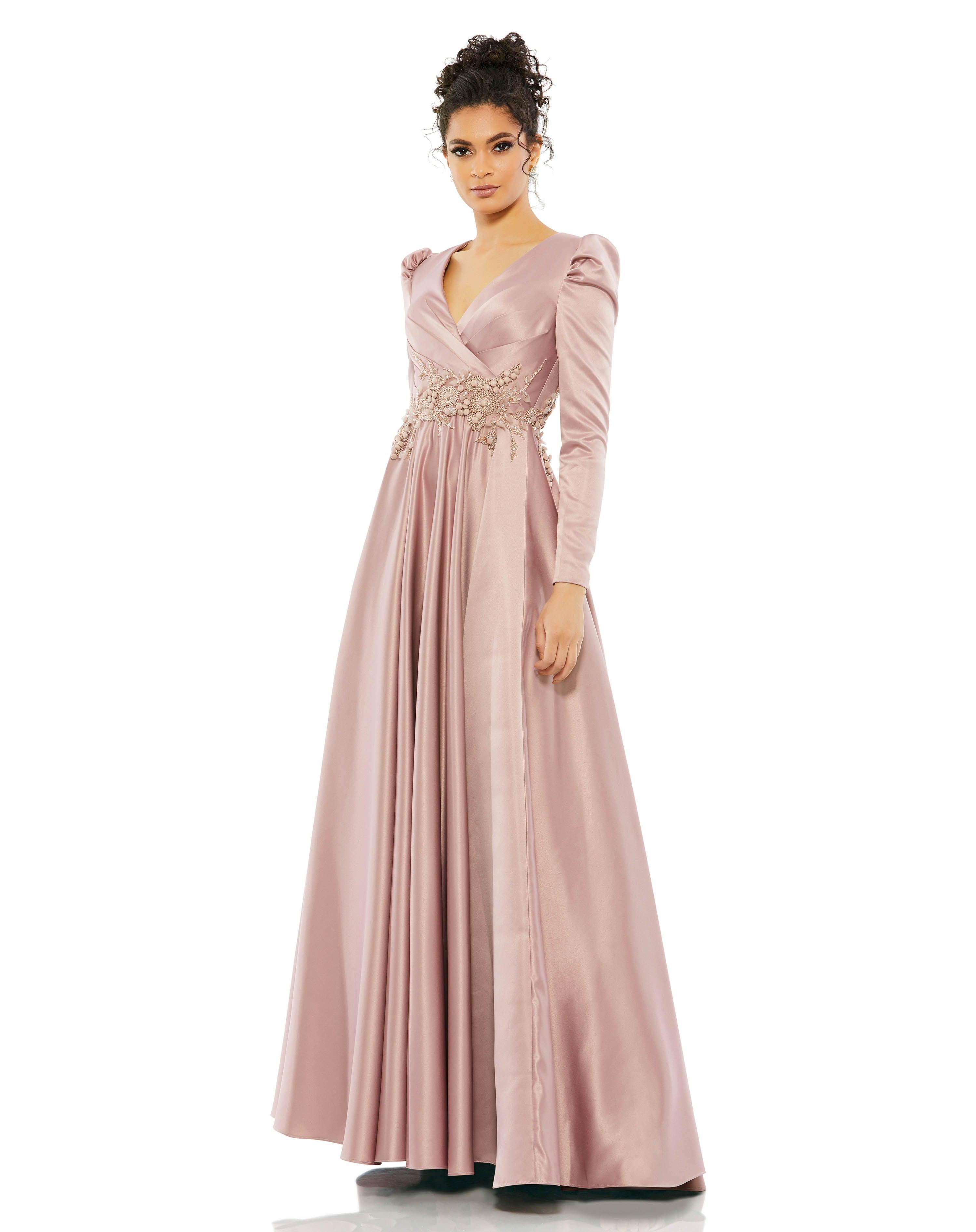 Long Sleeve Formal Beaded Dress Beaded Detail & Long Sleeves Mac Dugga The Dress Outlet Long Sleeve Formal Beaded Dress Beaded Detail & Long Sleeves Mac Dugga The Dress Outlet
